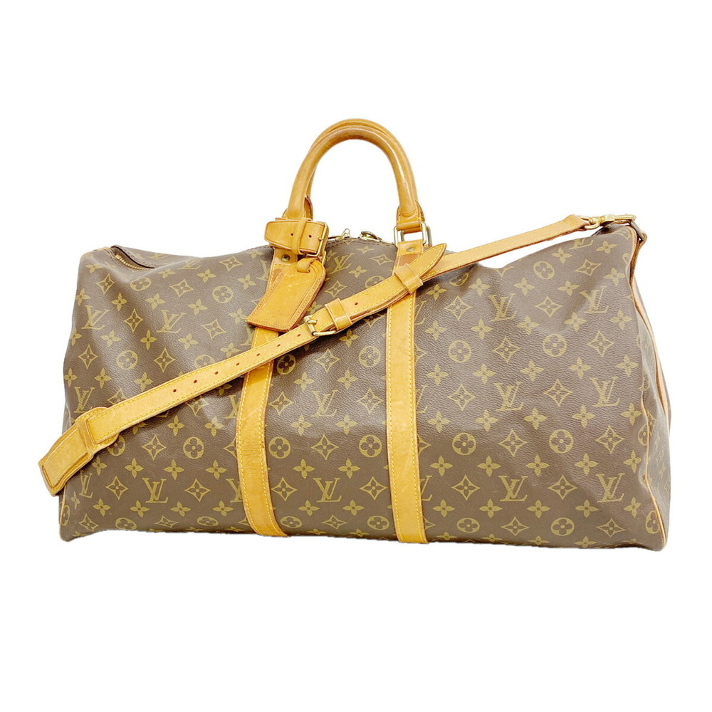 Louis Vuitton Bags - Boston Monogram Keepall Bandoulière 55 M41414 Brown Men'...